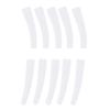 10Pcs Tweezers Cover, Grafting Eyelashes Tips Covers, Transparent Plastic Elbow Tweezers AntiDust NonSlip Eyelashes Grafting Tool view 1