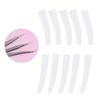 10Pcs Tweezers Cover, Grafting Eyelashes Tips Covers, Transparent Plastic Elbow Tweezers AntiDust NonSlip Eyelashes Grafting Tool view 3