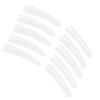 10Pcs Tweezers Cover, Grafting Eyelashes Tips Covers, Transparent Plastic Elbow Tweezers AntiDust NonSlip Eyelashes Grafting Tool view 4