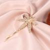 2 PCS Women Rhinestone Leaf Bobby Pin Hair Clips Hair Pins Liu Hai Hairpin Side Clamp Wedding Barrette Headgear Hair Accessories view 4