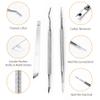 Manicure Tools Pedicure Tools-Multi-Function Double End Nail Lifter, Ingrown Toenail Tool, Callus Remover and Trimmer Cutters Nail Tools with 100% Stainless Steel with Non-Slip Handle view 2
