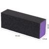 20 Pcs Nail Buffer Block Sponge Sanding Buffing File 80/120 Grit 3 Sides Nail Files for Manicure Nail Tools (Purple Black) view 3