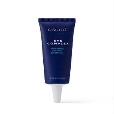 Civant Eye Complex - Eye Cream for Dark Circles and Puffiness Reduction - Helps Slow Aging and Hide Crow's Feet for All Skin Types - Aloe Vera Under Eye Cream with Vitamins B3, C, E, and K, 0.5 fl oz
