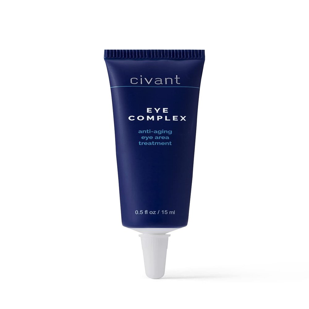Civant Eye Complex - Eye Cream for Dark Circles and Puffiness Reduction - Helps Slow Aging and Hide Crow's Feet for All Skin Types - Aloe Vera Under Eye Cream with Vitamins B3, C, E, and K, 0.5 fl oz