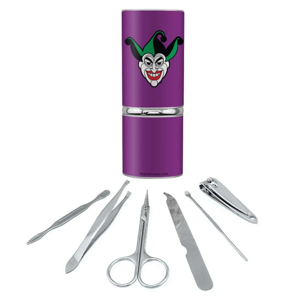 Batman Joker Symbol Stainless Steel Manicure Pedicure Grooming Beauty Care Travel Kit