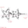 2Piece Fashion Star Rhinestone Crystal Hairpin Hair Clip Woman Lady Hair Barrette Hair Accessories for Party Wedding view 2