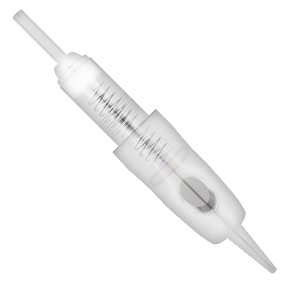 Guapa 9mm Cartridge Needle 20pcs 1R-0.25mm Nano tips needles Permanent Makeup Cartridge Needles 1R,2R,3RL,5RL,3F,5F,7F Eyebrow Shading Needles for Permanent Makeup Machine Pen (1R-0.25mm)