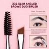 Jessup Eyebrow Makeup Brush Set Professional, Precision Define Sculpt, Flat Angled Spoolie Brushes, Cruelty-Free Synthetic Bristles 3PCS, T326 view 2