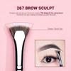 Jessup Eyebrow Makeup Brush Set Professional, Precision Define Sculpt, Flat Angled Spoolie Brushes, Cruelty-Free Synthetic Bristles 3PCS, T326 view 3