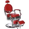BarberPub Vintage Barber Chair All Purpose Heavy Duty Metal Hydraulic Recline Salon Beauty Spa Chair Equipment 3860 (Red) view 1