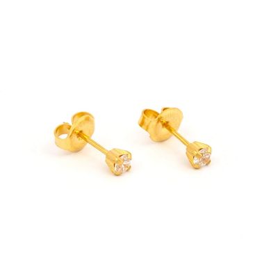 Studex Cubic Zirconia 3mm Gold Plated Personal Piercer