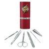 Justice League Movie Flash Logo Stainless Steel Manicure Pedicure Grooming Beauty Care Travel Kit view 1