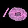 1 Pack (100pcs) Disposable Non Woven Makeup Spa Shower Cover Caps Hairnet Microblading Hair Caps Hot Pink view 3