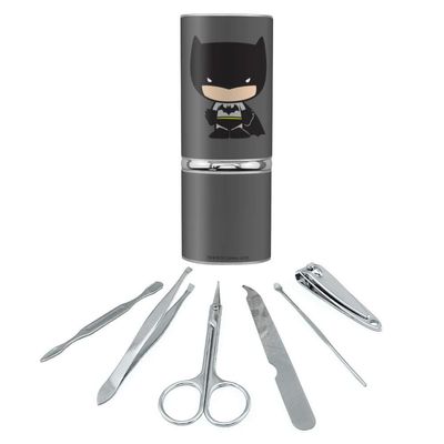 Batman Cute Chibi Character Stainless Steel Manicure Pedicure Grooming Beauty Care Travel Kit
