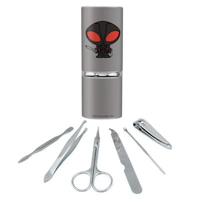 Aquaman Movie Black Manta Chibi Character Stainless Steel Manicure Pedicure Grooming Beauty Care Travel Kit
