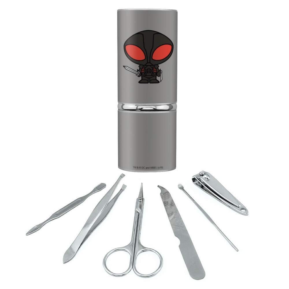Aquaman Movie Black Manta Chibi Character Stainless Steel Manicure Pedicure Grooming Beauty Care Travel Kit