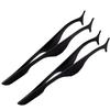 AAProTools Pack of 2 Stainless Steel False Eyelashes Extension Applicator Tool Fish Tail Clip Auxiliary Clip Tweezers Nipper Tool view 1