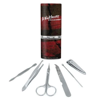 A Nightmare on Elm Street Logo Stainless Steel Manicure Pedicure Grooming Beauty Care Travel Kit