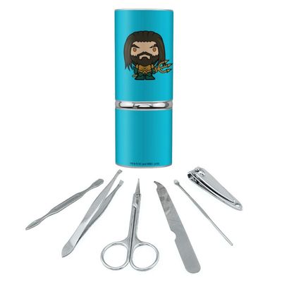 Aquaman Movie Cute Chibi Character Stainless Steel Manicure Pedicure Grooming Beauty Care Travel Kit