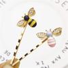 1Pcs Kawaii Mini Bee Diamond Metal Hair Clip Hairband Comb Bobby Pin Barrette Hairpin Headdress Accessories Beauty Styling Tools 2 view 3