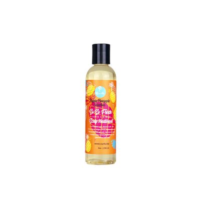 CURLS Poppin Pineapple So So Fresh Vitamin C Scalp Treatment - Shiny, Longer, Thick, and Healthy Hair - Protects and Refreshes - For All Curl Types 4 Ounces