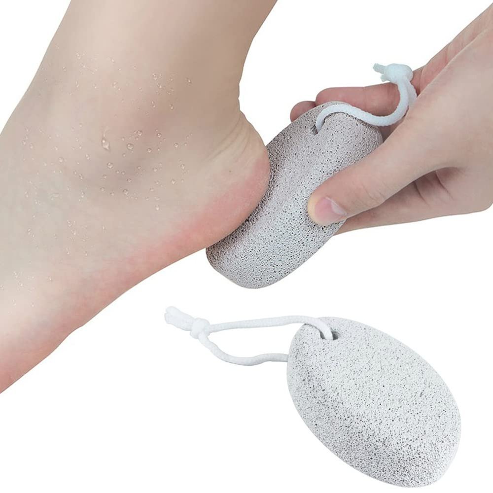 AKOAK 2 Pcs Home Foot Grinding Stone to Remove Dead Skin and Calluses, Foot Cleaning and Care Tools