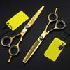 Stylist Shears for Barber Shop Barber Scissors Stainless Steel Salon Hairdressing Scissors Double sided Tooth Shear Hair Scissors, Salon and Home Use,6InchSet view 2