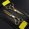 Stylist Shears for Barber Shop Barber Scissors Stainless Steel Salon Hairdressing Scissors Double sided Tooth Shear Hair Scissors, Salon and Home Use,6InchSet view 3