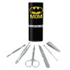Batman Bat Mom Shield Logo Stainless Steel Manicure Pedicure Grooming Beauty Care Travel Kit view 1