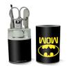 Batman Bat Mom Shield Logo Stainless Steel Manicure Pedicure Grooming Beauty Care Travel Kit view 2