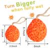 3 Pack Natural Bath Sponges, Loofah Shower Sponge Body Scrubber Exfoliating Cleaning Body Sponge for Men Women Kids view 2