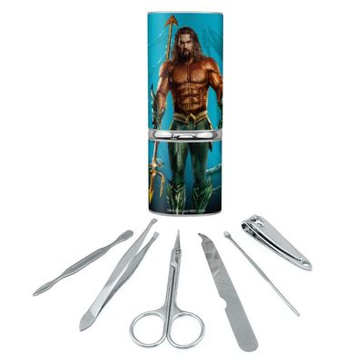 Aquaman Movie Jason Mamoa Full Costume Stainless Steel Manicure Pedicure Grooming Beauty Care Travel Kit