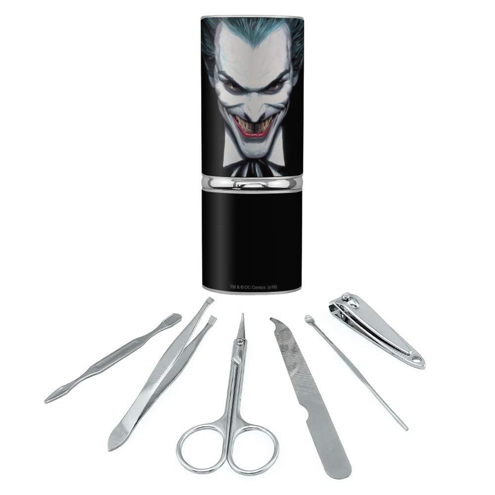 Batman Alex Ross Joker Head Stainless Steel Manicure Pedicure Grooming Beauty Care Travel Kit