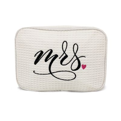 Classy Bride Mrs. Honeymoon Makeup Bag - Bridal Cosmetic Bag