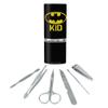 Batman Bat Kid Shield Logo Stainless Steel Manicure Pedicure Grooming Beauty Care Travel Kit view 1