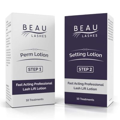 10 Sets Of Lash Lift Lotions For Professionals - For Perming, Curling and Lifting Eyelashes | Semi Permanent Salon Grade Supplies For Beauty Treatments | 10 Treatments