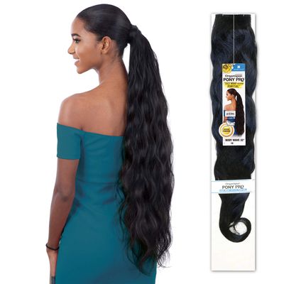 Shake-N-Go Synthetic Organique Pony Pro Ponytail - BODY WAVE 32" (2)