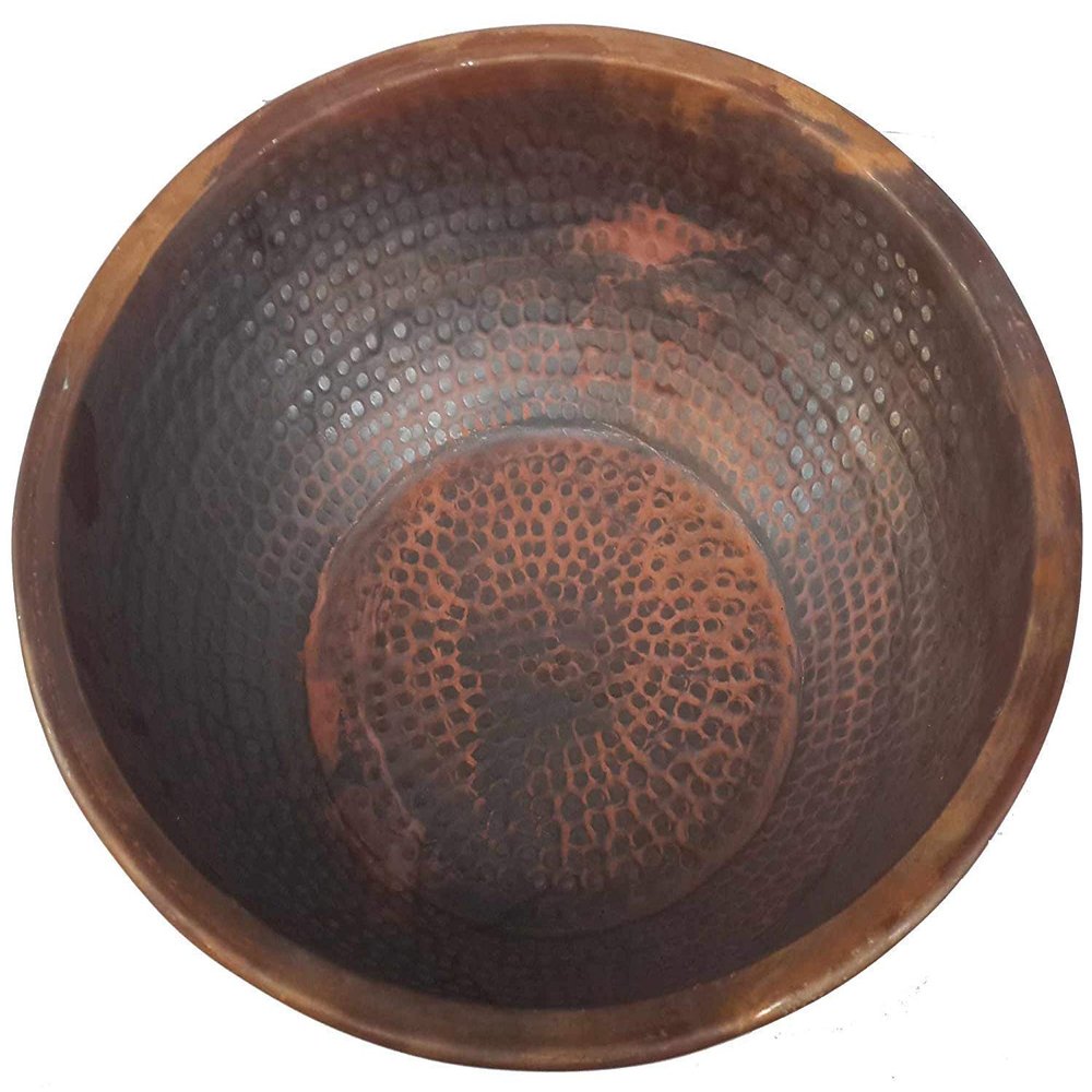 Portable Rustic Copper Massage Pedicure Bowl