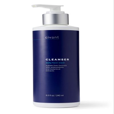 Civant Antioxidant Cleanser - Effective and Gentle Brightening Face Wash for Daily Use - Natural, Sulfate-Free Formula with Almond Extract - Made for All Skin Types, 8.0 fl oz