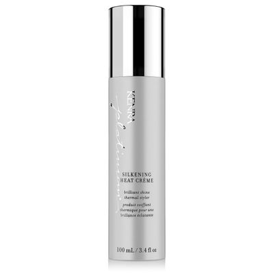 Kenra Platinum Silkening Heat Crme | Brilliant Shine Thermal Styler | Reduces Hot Tool Passes by 50% | Prevents Breakage & Improve Manageability | Heat Protectant | All Hair Types | 3.4 fl. Oz