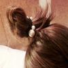 10PCS Imitation Pearl Elastic Hair Bands Stretch Hair Ties Ponytail Holder Seamless Towel Ring Hair Rope Hair Accessories for Women Lady (White) view 3