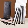 Jessup Eyeshadow Brush Set, 10Pcs Eye Makeup Brushes Professional for Blending Eye Shadow Liner Crease, Duo-end Brow Brush, Elegant Black T337 view 2