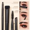Jessup Eyeshadow Brush Set, 10Pcs Eye Makeup Brushes Professional for Blending Eye Shadow Liner Crease, Duo-end Brow Brush, Elegant Black T337 view 3