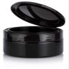 Black PET Plastic (BPA Free) Refillable Low Profile Jar with Black Flip Top Cap - 8 oz (6 Pack) view 3