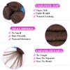 100% Brazilian Wool Hair Acrylic Yarn for African Braids/Senegalese Twist/Faux Locs/Wraps and Crochet Hook(4 Roll, Red Brown) view 3