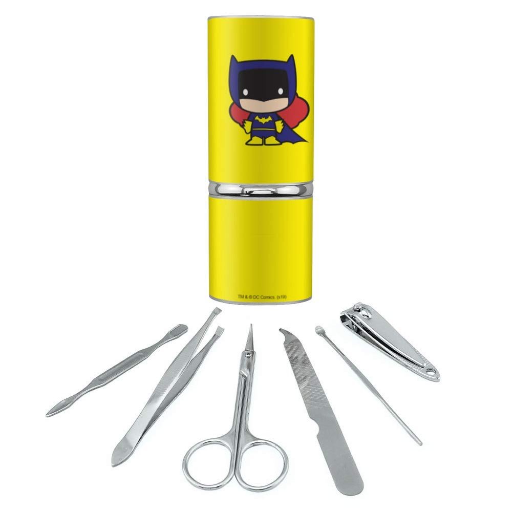 Batman Batgirl Cute Chibi Character Stainless Steel Manicure Pedicure Grooming Beauty Care Travel Kit