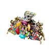 Fodattm Women Lady Retro Rose Flower Imitation Turquoise Hair Claw Clip Vintage Alloy Rhinestone Non-Slip Hair Jaw Clips Hairpin Hair Clamp (Colourful) view 1
