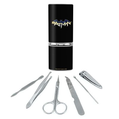 Batman Logo Stainless Steel Manicure Pedicure Grooming Beauty Care Travel Kit