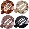 Fodattm 4 PCS French Small Banana Hair Clip Hair Comb Round Ponytail Holder Hair Claw Fashion Interlocking Banana Combs Flat Shark Hair Clincher (Style B#) view 1