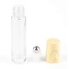 10ml/0.34oz Glass Essential Oil Roll-on Vial Bottles Cosmetic Makeup Perfume Lip Gloss Storage Holder Packing Container Beauty Tool Pack of 3 Clear view 2